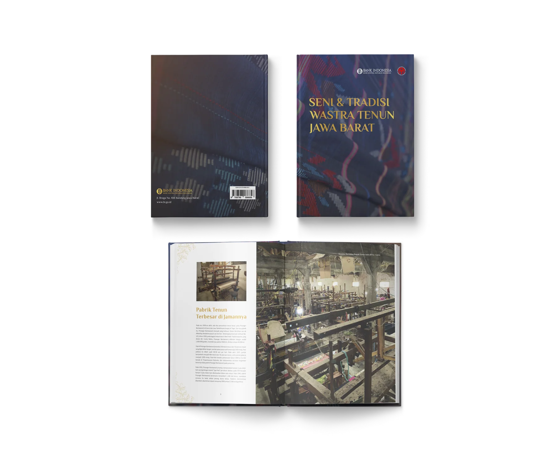 Tenun Jawa Barat book: printing by Rebrind, design by another agency