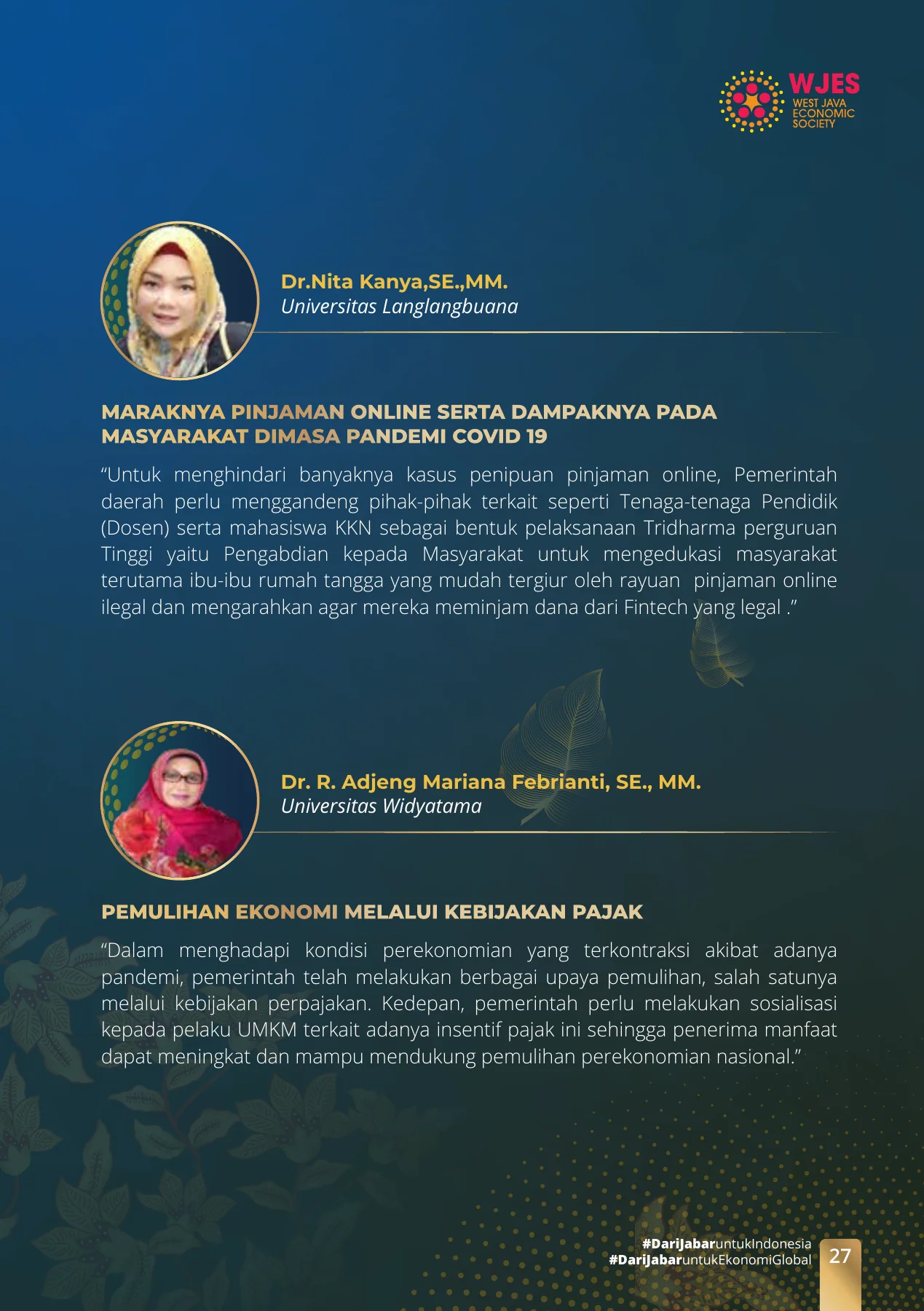 Bunga Rampai Pemikiran dan Pandangan Ekonomi Regional Jawa Barat · page 28