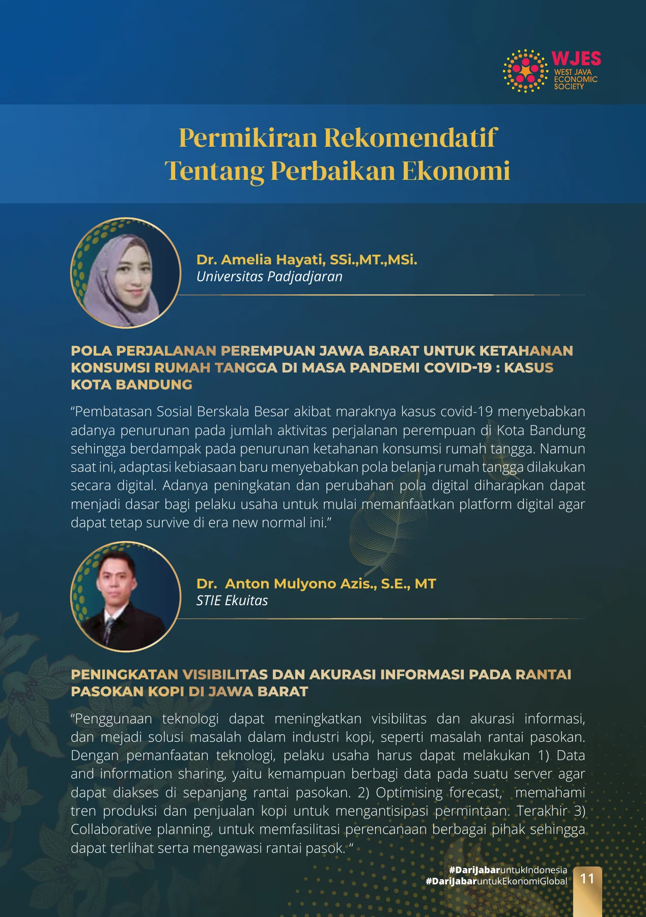 Bunga Rampai Pemikiran dan Pandangan Ekonomi Regional Jawa Barat · page 12